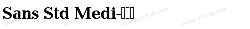 Sans Std Medi字体转换